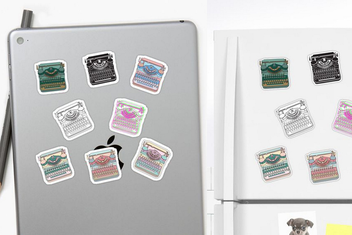 Vintage Typewriters Clipart Pattern, a Graphic by IRSYART (Photo 11 of 11)