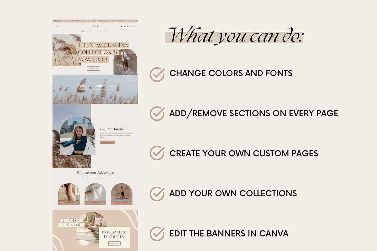 Claudia - Boho Shopify Theme, a Shopify Template by Studio Zash (Photo 6 of 12)