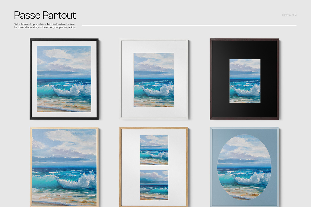Closeup 20mm Wooden Frame Mockup, a Household Mockup by creatsy5 (Photo 5 of 16)