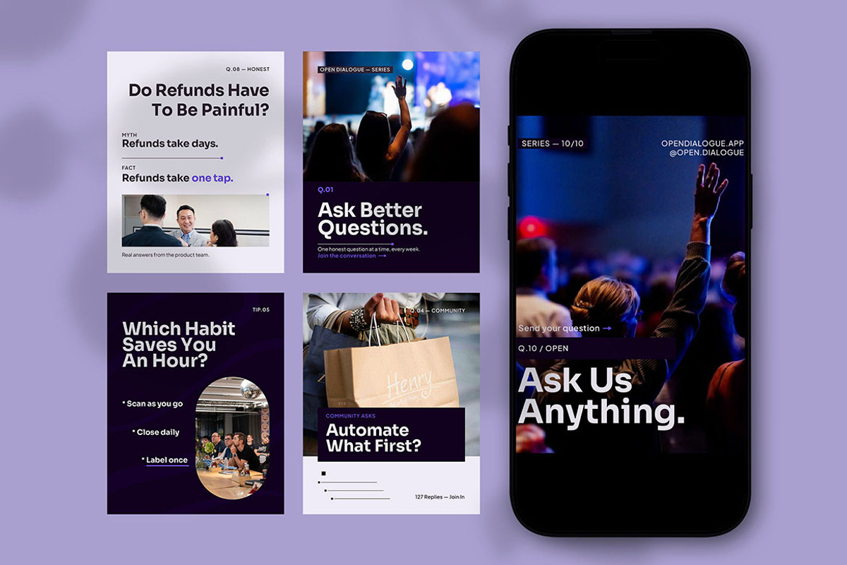 Modern Q&A Editorial Social Media, a Social Media Template by Pitchlook.Studio (Photo 3 of 3)