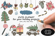 Christmas Hand Drawn Collection, a Decorative Illustration by Kseniya_design (Thumbnail 2 of 9)