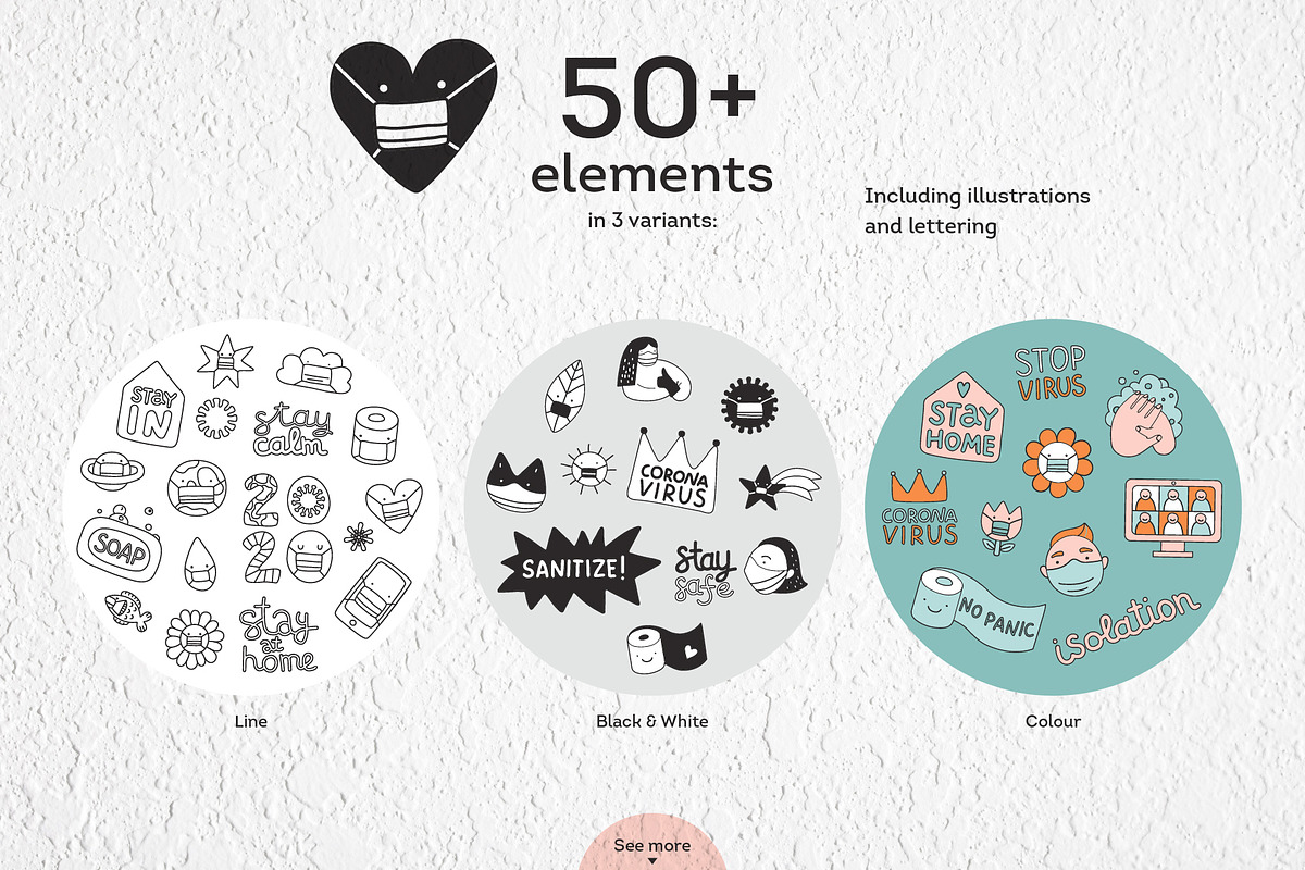 Virus doodles. Vector illustrations., an Object Graphic by anna khramtsova (Photo 2 of 5)