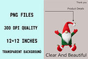 Christmas Festive Gnomes Clipart Bun, an Illustration by SVGArt (Thumbnail 5 of 8)