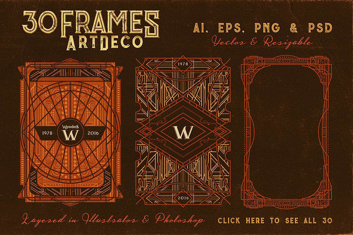 SALE Art Deco Toolkit, a Background Graphic by Cruzine (Photo 79 of 111)