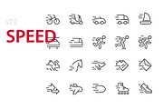 40 Speed UI icons, an Outline Icon by Palau