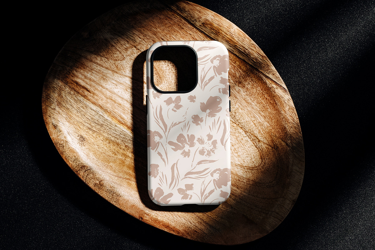 Powder Flower Prints, a Pattern Graphic by MalyskaStudio (Photo 8 of 13)