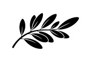 Botanical Leaf Silhouette Bundle, an Illustration by Creativeshirt (Thumbnail 44 of 51)