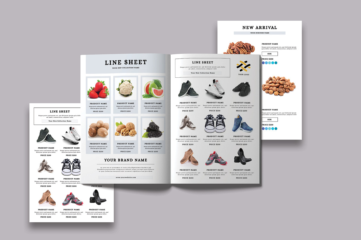 Line Sheet For Wholesale Template, a Flyer Template by Design Zone (Photo 4 of 6)