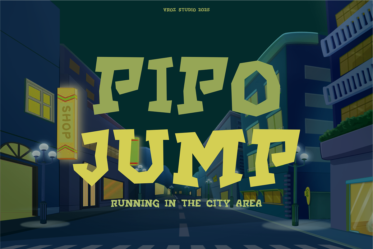 ROCKATOON - Playful Display Font, a Font by Vroz Studio (Photo 5 of 6)