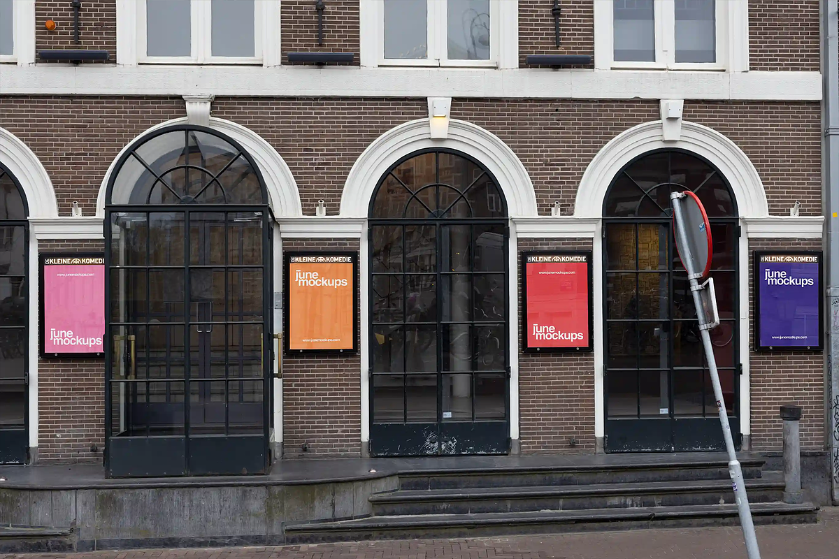 20+ Urban Poster Mockups Amsterdam, a Mockup by JuneMockups (Photo 4 of 11)