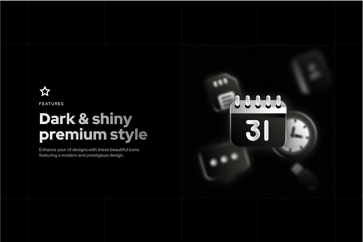 Dark UI icons, an Icon by OPALE (Photo 6 of 13)