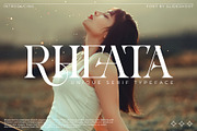 Rheata - Unique Serif Font, a Serif Font by Idea Studio (Thumbnail 1 of 11)