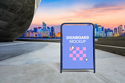 Signboard Mockup, an Advertising Mockup by GraphicsPixel (Thumbnail 1 of 6)