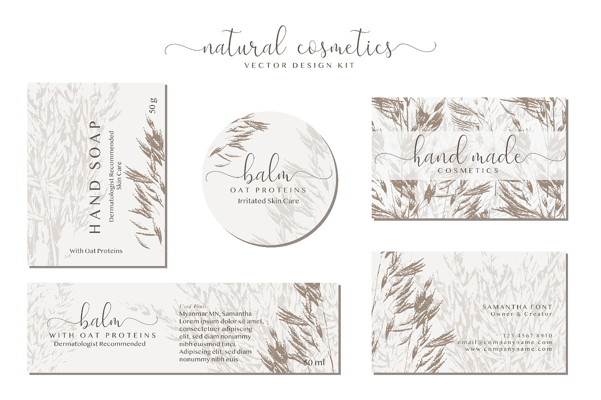 OAT Labels. Vector & PSD Design Kit, a Templates & Theme by Lumitar (Photo 8 of 9)