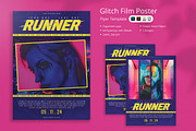 Kelanu - Glitch Film Poster, a Poster Template by Attype (Thumbnail 1 of 4)