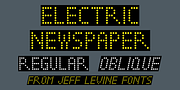 Electric Newspaper JNL, a Font by Jeff Levine Fonts (Thumbnail 1 of 5)