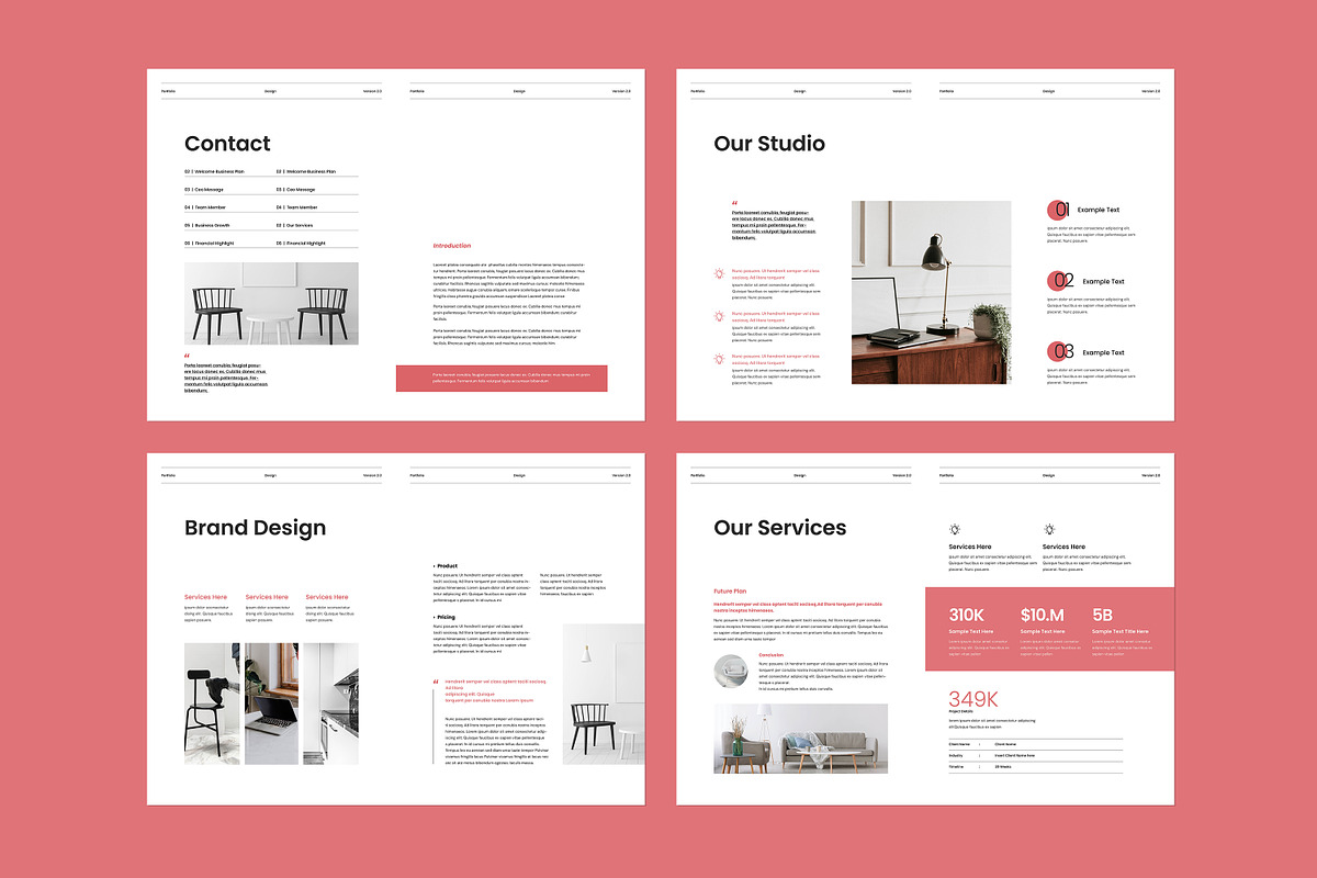 Interior Portfolio Template preview 7