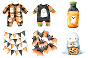 Cute Halloween Clipart, a Seasonal Illustration by CitraGraphics (Thumbnail 5 of 6)