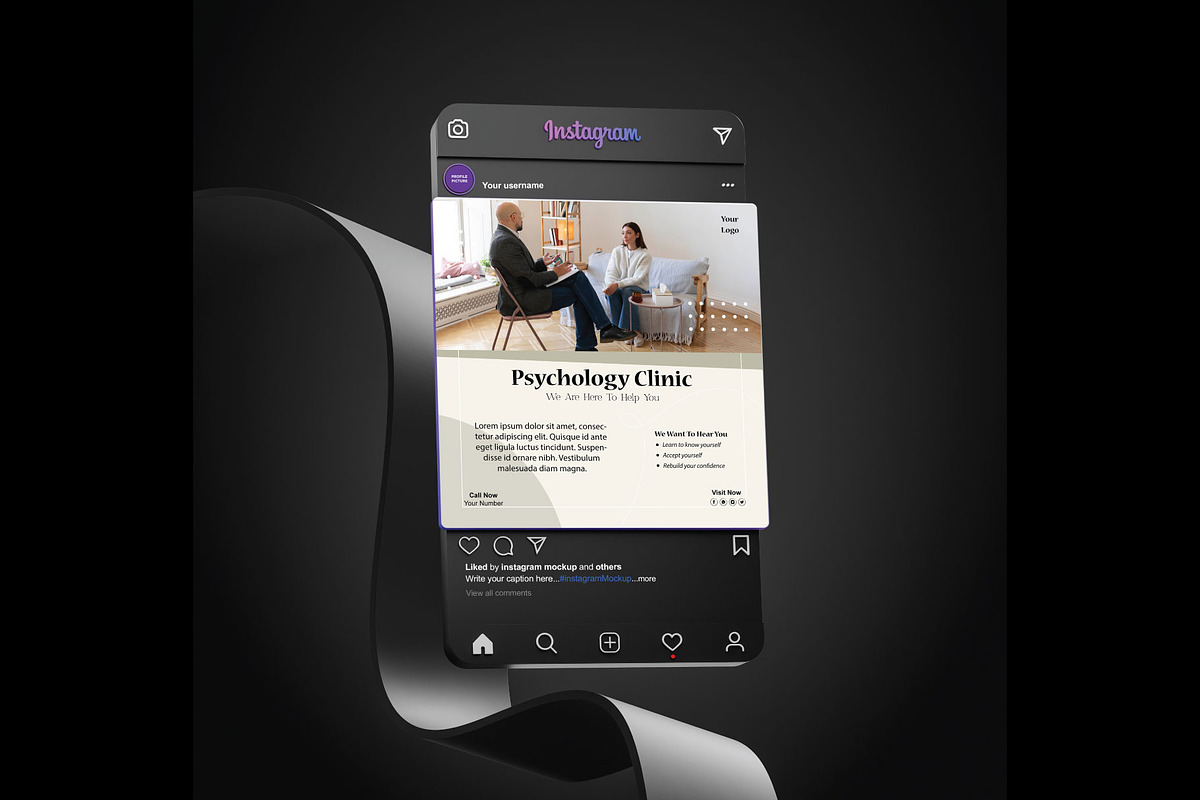 Elegant Psychology Clinic Flyer, a Flyer Template by YUDesignStore (Photo 3 of 6)