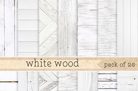 White Wood Digital Paper