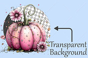 Whimsical Fall Pastel Pumpkin PNG, a Seasonal Illustration by Canvas Craft (Thumbnail 2 of 10)
