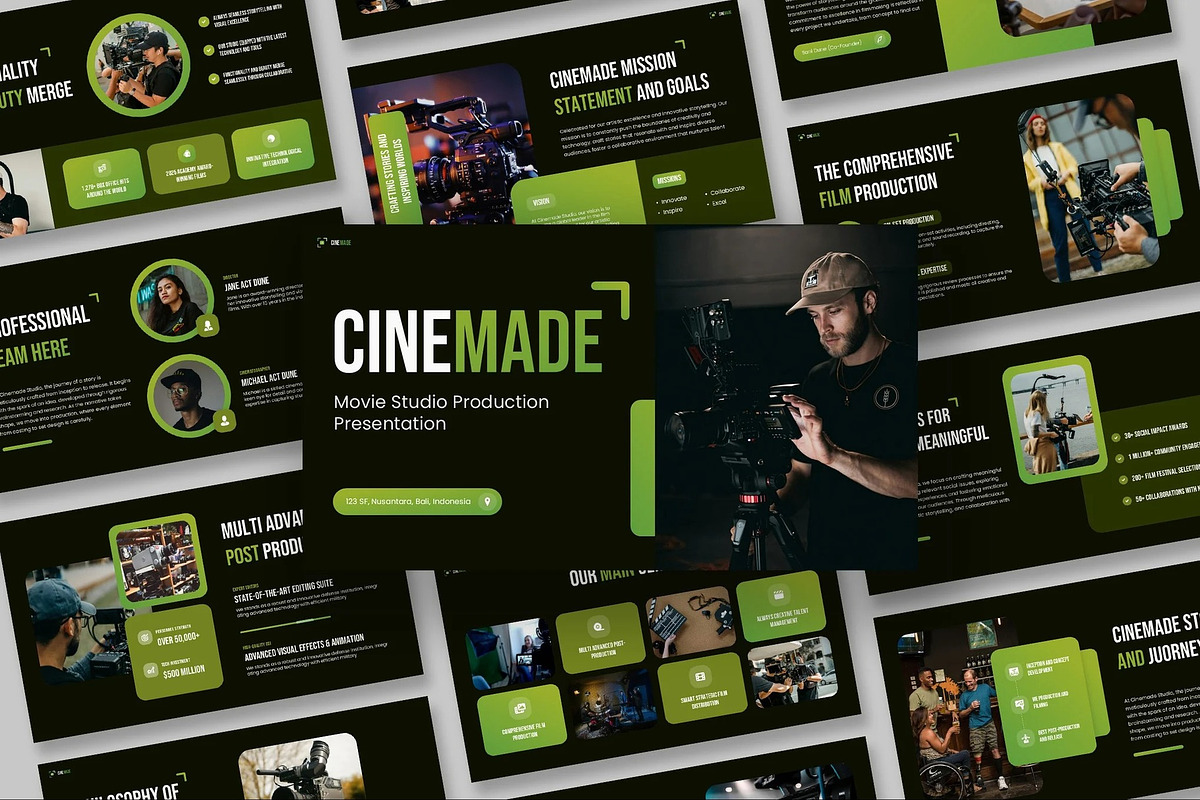 Movie Studio Production Keynote, a Presentation Template by Fit-tee (Photo 1 of 10)