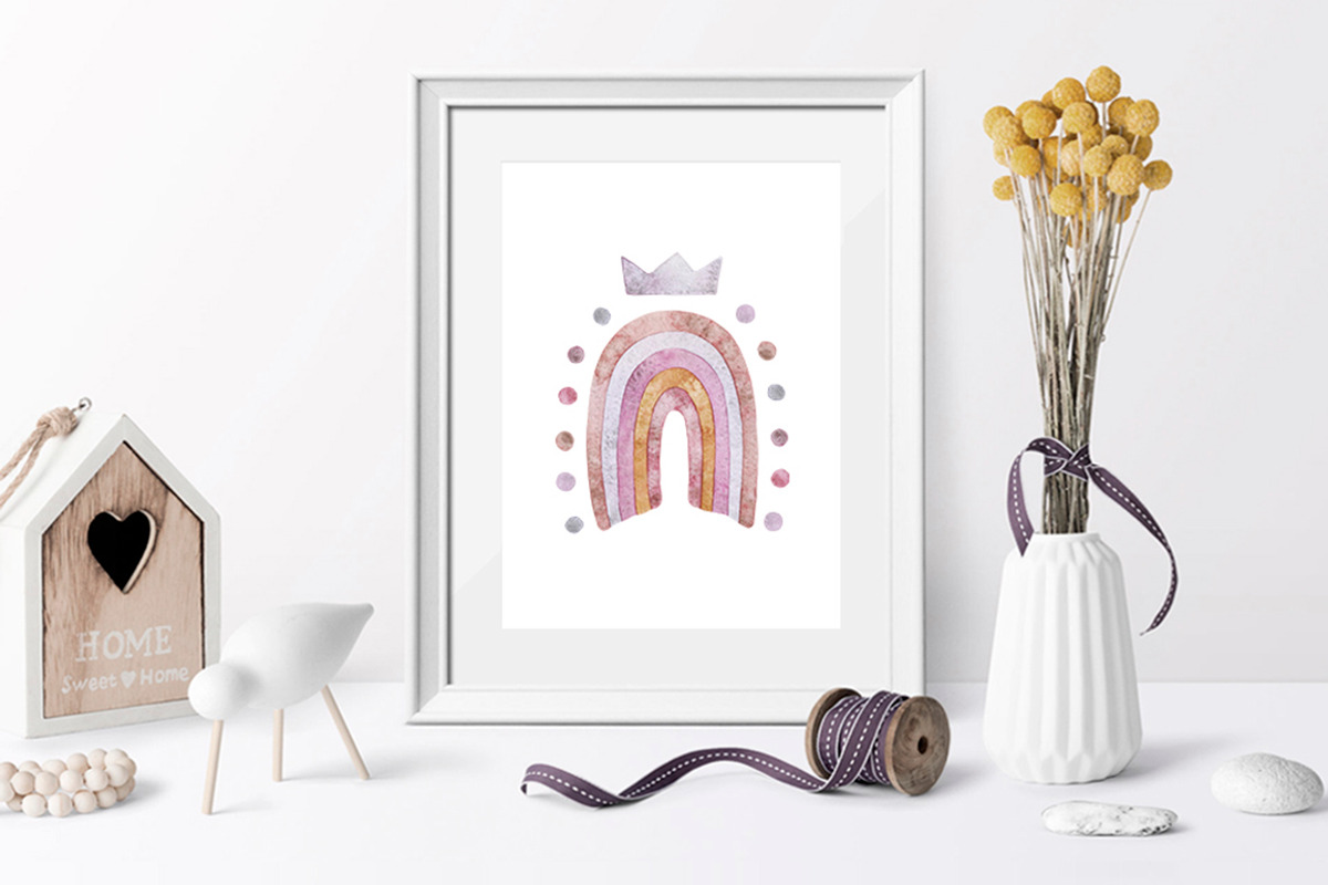 Rainbow watercolor clipart, an Illustration by CreativeByLu (Photo 9 of 10)