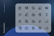 Breaking News Icon, an Outline Icon by Nathaya Studio (Thumbnail 2 of 2)