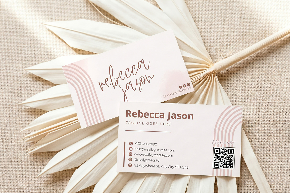 Minimalist Business Card Canva Kit, a Business Card Template by Arslan (Photo 1 of 6)