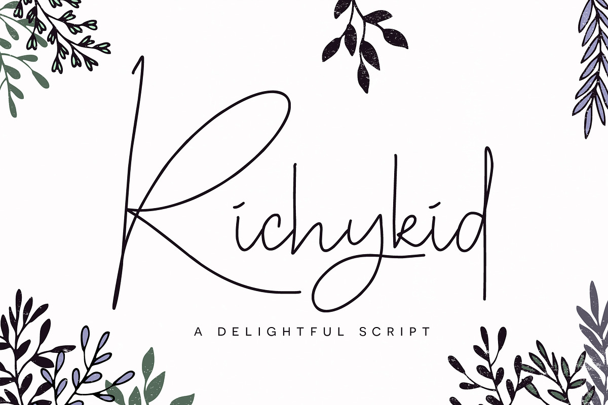 Deluxe Font Bundle + Bonuses, a Script Font by Flycatcher Design (Photo 11 of 11)