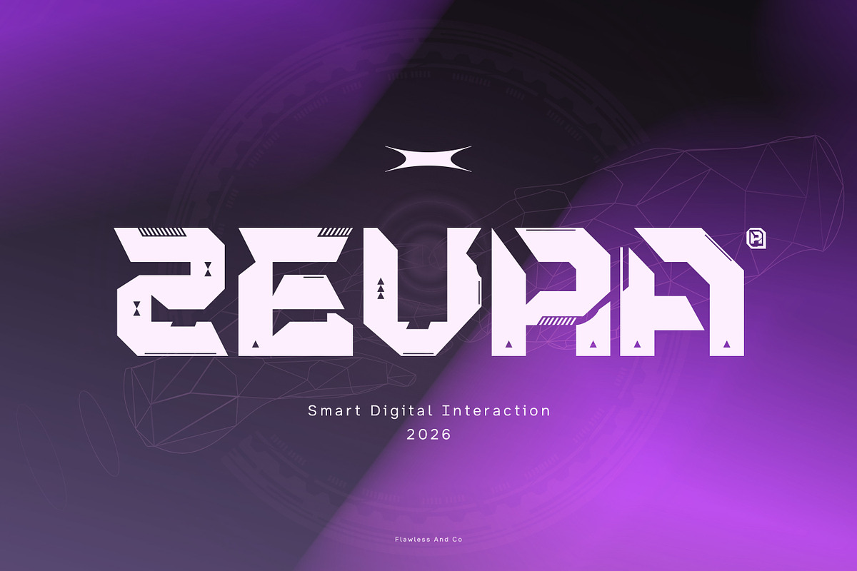 Vexon - Futuristic Display Font, a Sans Serif Font by Flawless And Co (Photo 2 of 10)