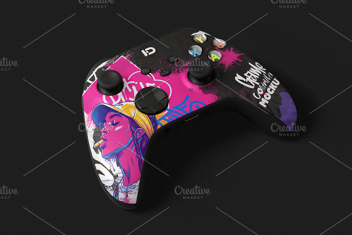 Game Controller Mockup Set, a Wearable Device Mockup by ForgeDesign (Photo 5 of 7)