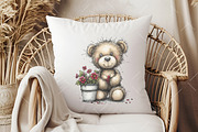 Whimsical Spring Teddy Bear Clipart, an Illustration by OK Design (Thumbnail 6 of 6)
