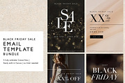 Black Friday Email Template Bundle, an Email Template by KikiBunnyCreative (Thumbnail 1 of 7)