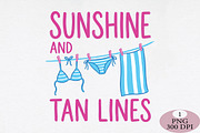 Sunshine and Tan Lines Funny Summer, an Illustration by Daily.Designs (Thumbnail 1 of 5)