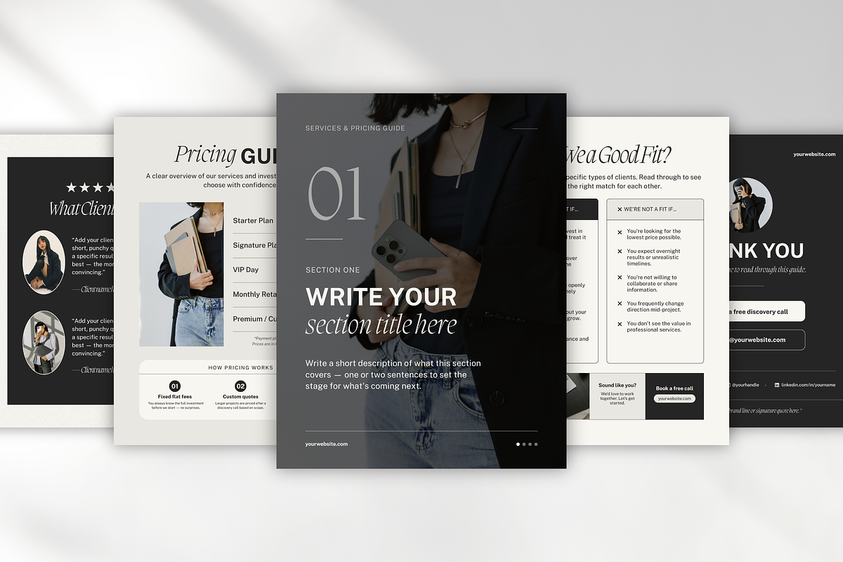 Services and Pricing Guide Template, a Brochure Template by DigiPax (Photo 7 of 11)