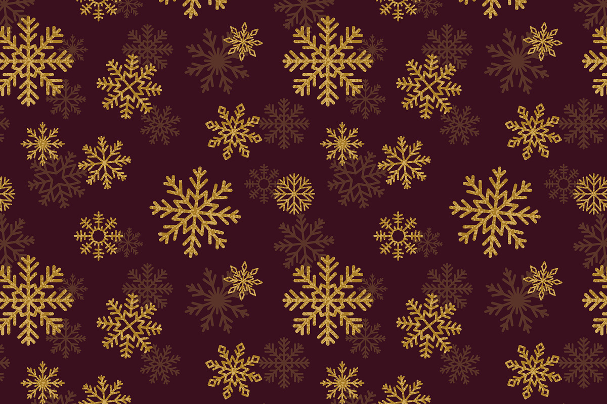 Christmas cards with snow flakes set, a Decorative Illustration by Good Studio (Photo 4 of 14)
