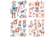 Midjourney Prompt For Cowboy ClipArt, an Object Graphic by Milano Creative (Thumbnail 5 of 5)