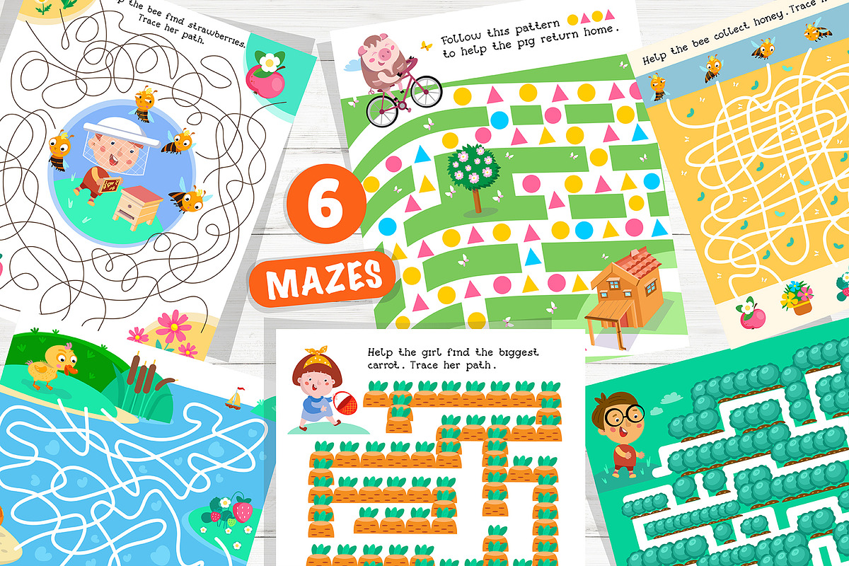 Funny Activities for Kids Book 3, a Graphic by ArtyCats (Photo 2 of 9)
