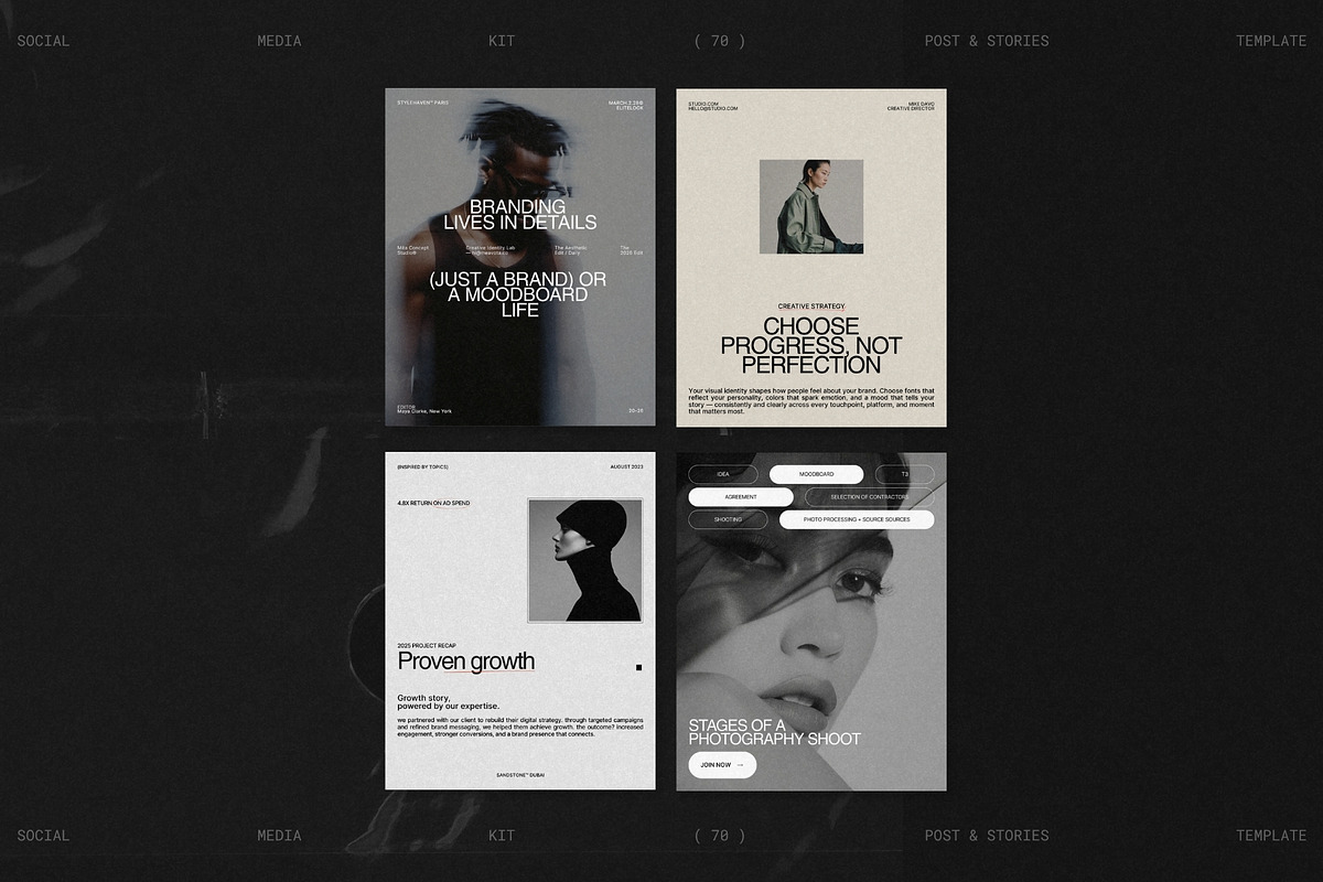 ELVO | Social Media Kit (I), a Social Media Template by Prapti Design (Photo 2 of 10)