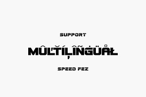 SPEED FEZ FONT