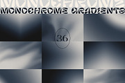 MONOCHROME Gradient & Floral Overlay, a Texture Graphic by Oksana Trygub (Thumbnail 10 of 15)