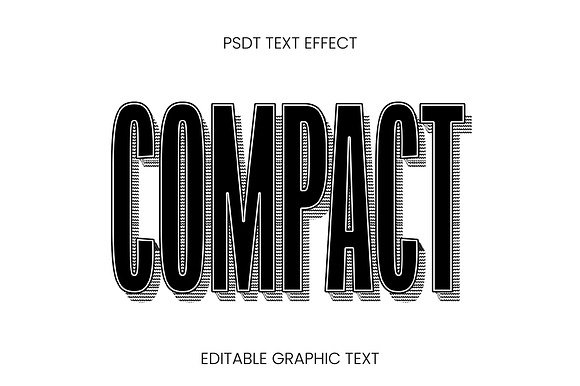 Tall Block Shadow 3D Text Effect preview 3