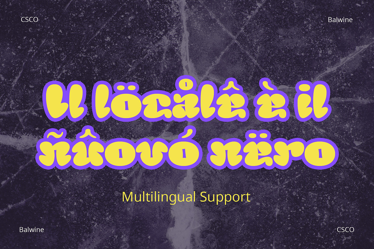 Balwine – Bubble Font, a Handwritten Font by Craft Supply Co. (Photo 5 of 8)