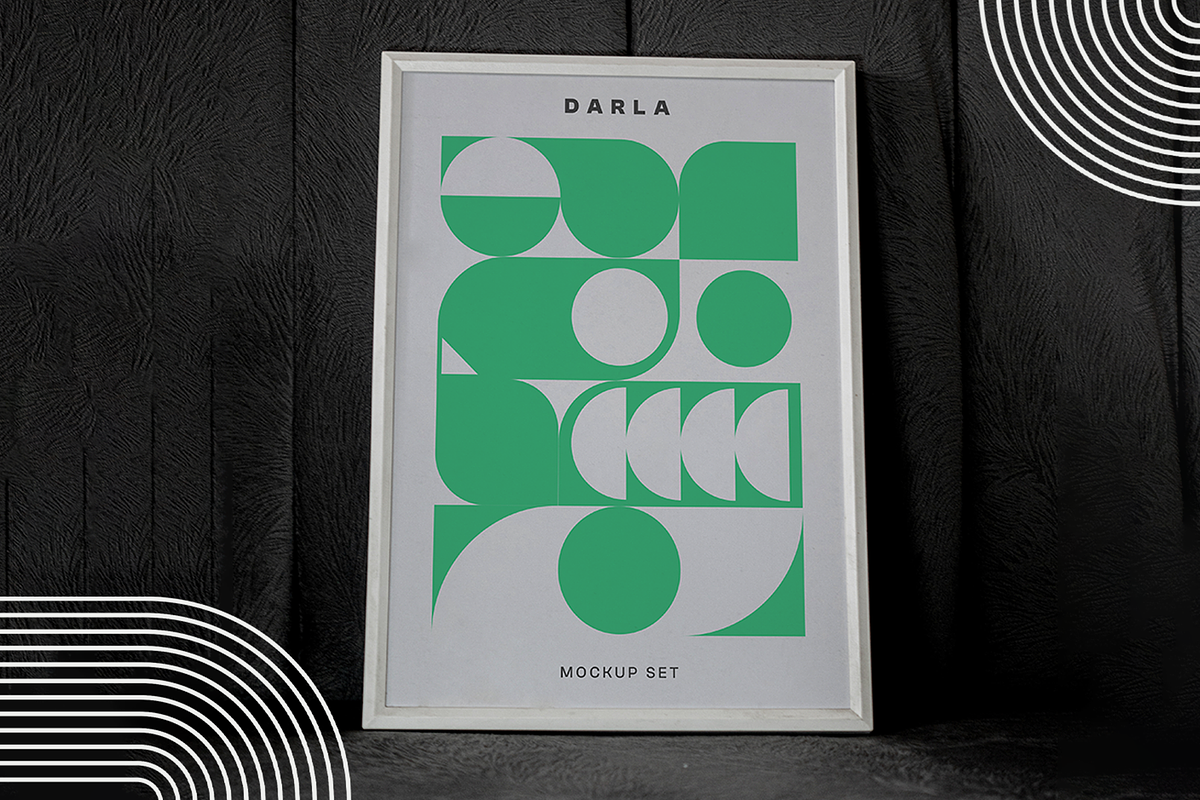 Framed Poster Mockup on Sofa, an Advertising Mockup by Mocktopia (Photo 7 of 12)