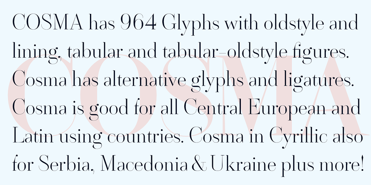 Cosma, a Serif Font by Wiescher-Design (Photo 4 of 11)