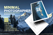 Minimal Photographer Business Card, a Business Card Template by Marvel (Thumbnail 1 of 5)