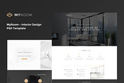 MyRoom - InteriorDesign PSD Templat, a Websites & App Template by Spartak Vee (Thumbnail 1 of 5)