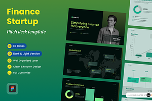 FinEase - Finance Startup Pitch Deck, a Presentation Template by SLAB! Design