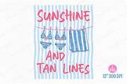 Summer Beach PNG Hand Drawn Line Art, an Illustration by Dream Creation (Thumbnail 1 of 7)